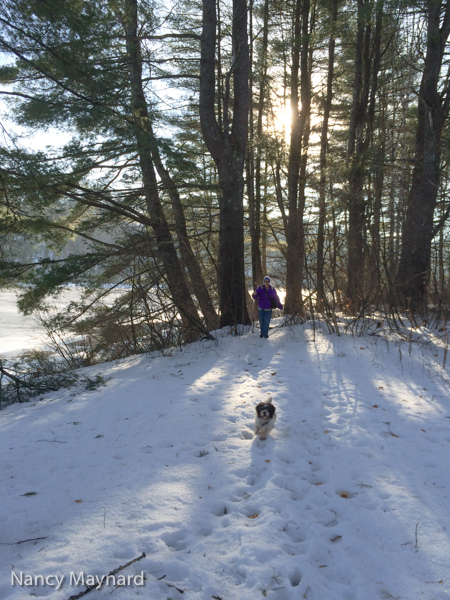 Jane and Ellie on the trail 