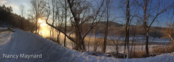 It was very pretty along the White River yesterday on the way to work. 