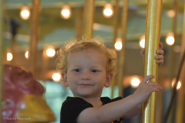 Karl on the carousel.